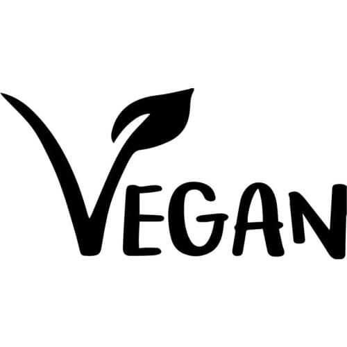 16X7.9CM Vegan Plant Cover Scratches Decal Car Sticker Window Decoration Accessories