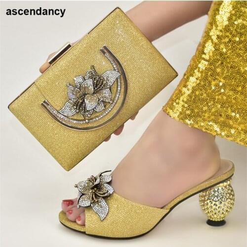 New Arrival Open Toe Pumps Ladies Dress Shoes Shoes and Bag for Party Wedding Italy Shoe and Bag To Match Nigerian Party Pumps