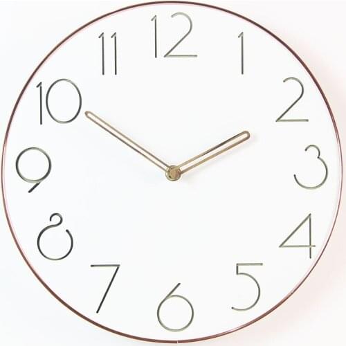 New living room clocks clock modern minimalist creative Nordic clock personality bedroom mute household wall charts 29 -35CM