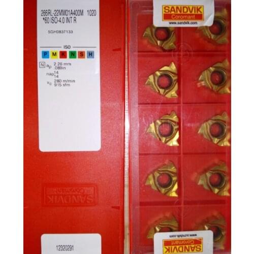 ORIGINAL 10PCS CARBIDE INSERT 266RL-22MM01A400M1020