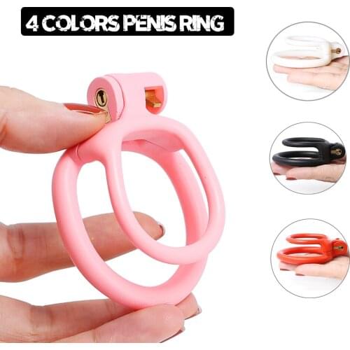 5 Sizes Delay Ejaculation Mamba Resin Penis Sleeve Trainer Ring Lock Cock Ring Plastic Chastity Belt Device Adult Male Sex Toys