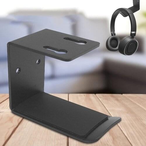 Headphone Stand Aluminum Alloy Headsets Hanger Holder Wall Desk Mount Headset Display Bracket Hanging Wall Hook Rack Accessories