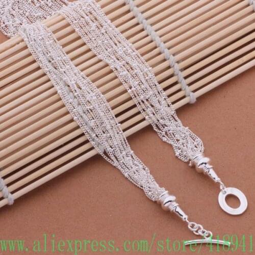 Silver Plated Necklace, Silver Plated fashion jewelry The reticular necklace /enuanfba bowakgda AN469