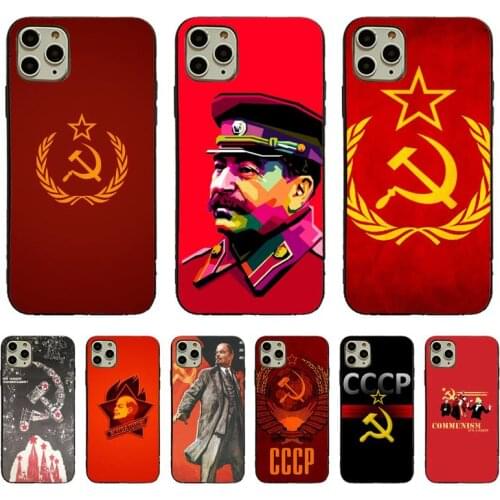 YNDFCNB Stalin Soviet Union Luxury Soft Phone Case For iPhone 11pro 12pro MAX 8 7 6 6S Plus X XS MAX 5 5S SE XR Fundas Capa