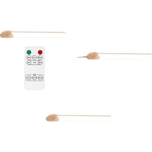 LED Desk Lamp, Remote Control Magnetic Closet Light, USB Rechargeable Table Lamps for Home Kitchen, Closet, Bedroom