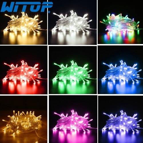 LED String Lights 10M 20M AC220V 110V Fairy Xmas Garland Lighting For Christmas Light /Wedding/Party/Outdoor Decoration 9Color