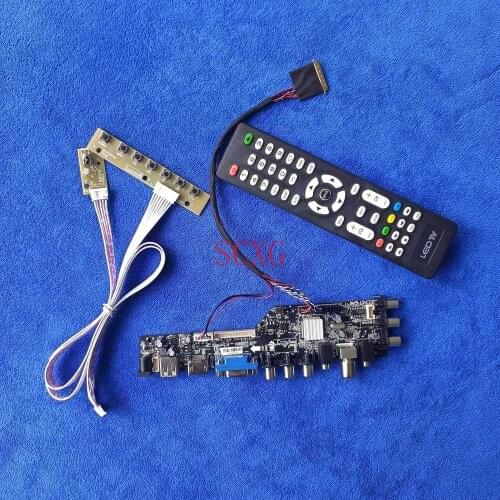 LED/LCD For LP101WH1/LP101WH2 LVDS 40Pin Signal digital HDMI-compatible DVB VGA USB AV 1366*768 Display controller board DIY Kit