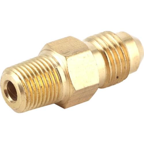 Brake hose automobiles Brass Oil Gas Fitting Coupler Straight AN4 Male to 1/8in Male NPT Adaptor Connector Brake Hose Tube Car