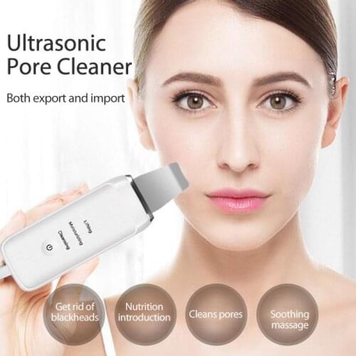 Ultrasonic Face Cleaning Skin Scrubber Facial Cleaner Skin Peeling Blackhead Removal Pore Cleaner USB Face Kin Cleaning Tool