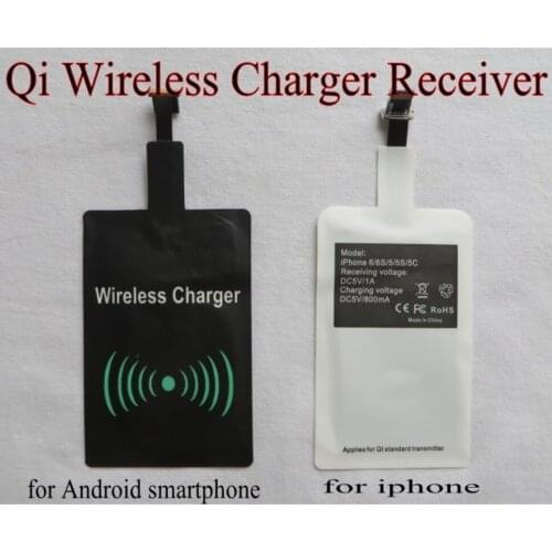 Universal Qi Wireless Charger Receiver Charging Pad Coil Adapter For iphone6 6s 5 5s Samsung htc xiaomi hua wei etc 100PCS/LOT