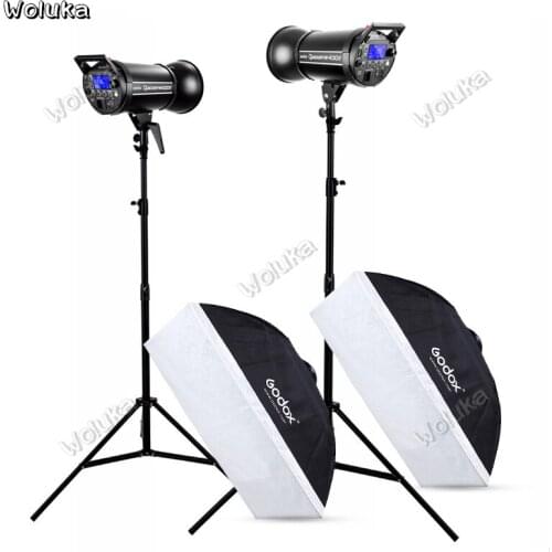 Godox 400II 400w Flash high Speed synchronous photography lamp Studio lamp Two lamp set photo flash Photographic light CD50 T03