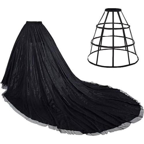 Wedding Party Overlay Skirt Women Floor Length Elegant Maxi Long Court Train Prom Gown