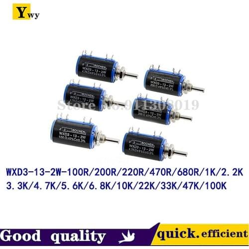 1PCS WXD3-13-2W Precision multi-turn potentiometer 1K/2.2K/3.3K/4.7K/10K/22K/47K/100K