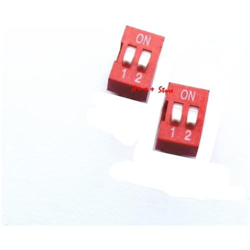 10Pcs Slide Type Switch Module 2.54mm 2 Position Way DIP Red Pitch