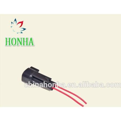Free shipping 4 pcs Fuel Injection male Connector for Bosch EV6 male connector with cable Injector plug auto wire harness