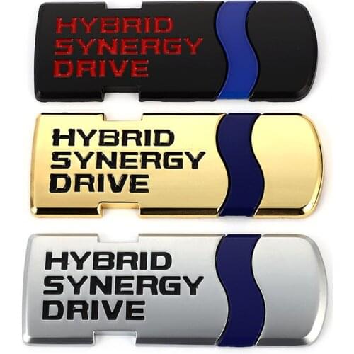 Car Sticker Emblem Auto Hybrid Badge Decal for Toyota Drive Letter Prius Synergy Camry Rav4 Crown Auris Car Styling Accessories