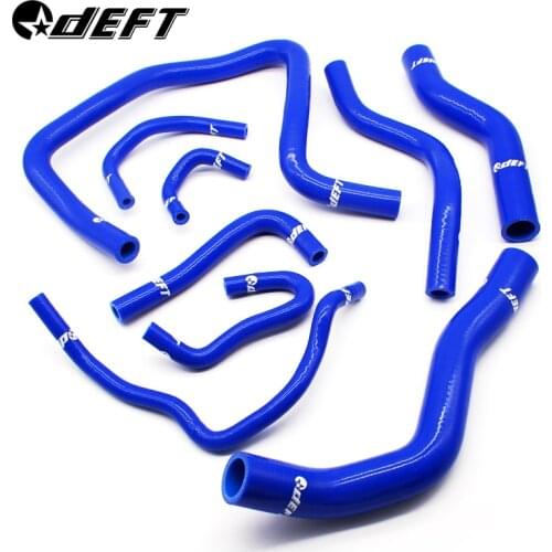 DEFT 9pcs Auto Silicone Radiator Hose Kit for fit GE6/GE8 L13/L15 2009 2010 - 2013 Car Accessories 4.5mm Thickness