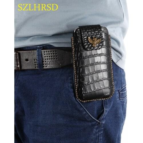 SZLHRSD For AGM X2 SE X3 A7 A8 Mini X2 M1 M2 X1 Case Genuine Leather Holster Belt Clip Pouch Funda Cover Waist Bag Phone cover