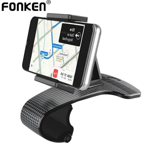 FONKEN Dashboard Phone Holder Stand Parking Card In Car Gps Navigation Hud Bracket Support for Iphone X Xr Xs 11 12 Auto Mount