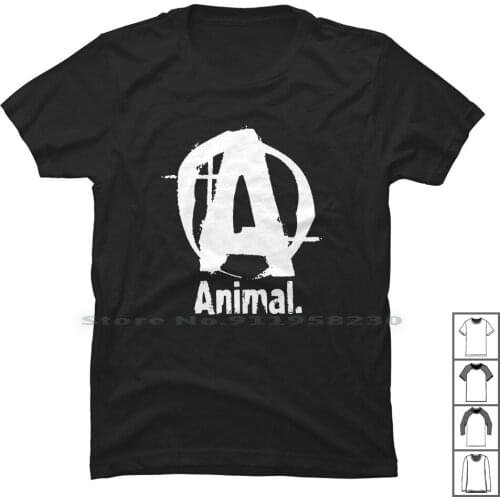 Animal T Shirt 100% Cotton Fitness Builder Sports Muscle Train Rain Bell Out Gym Sports