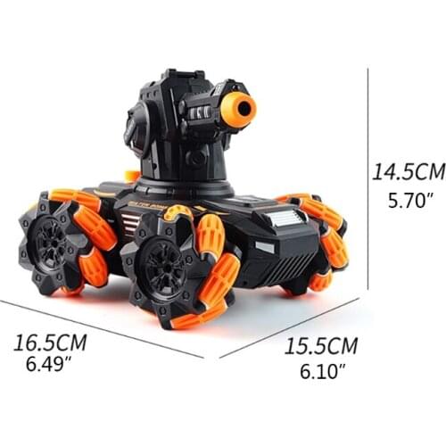 Mini Remote Control Shooting Tank Battle Tank Water Beads Boy Toy Gift U7EE