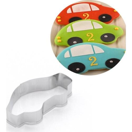 Cartoon Mini Car Cookie Cutters Cooking Tools Mould Fondant Sugar Craft Molds DIY Cake Decorating