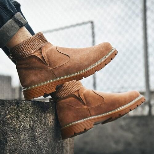 Zapatillas Negras Mens Black Loafers Men Casual Shoes High Top Sneakers For Male Shoe Leather Boots Sneaker Brown