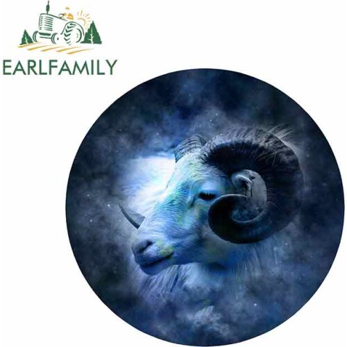 EARLFAMILY 13cm x 13cm for ARIES ZODIAC SIGN Graphics Funny Car Stickers and Decals Bumper JDM Fine Sticker Car Accessories