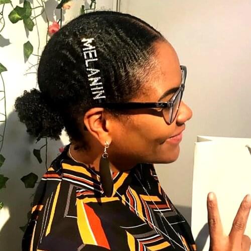 New Arrival Hot Words Hairclips "MELANIN","JEALOUS","BLESSED","PITILESS" Hair Pins Great Quality Hair Accessories WHOLESALE