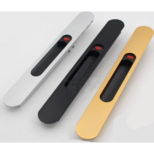 New Mortice sliding window lock no keys interior room hanging sliding door embedded lock hook invisible move window lockset