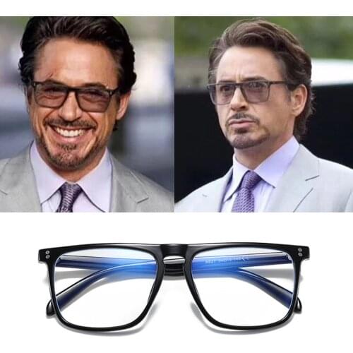 RBENN BRAND DESIGNER Anti Blue Light Computer Glasses Men Big Retro Square Frame Blue Light Blocking Gaming Glasses UV400
