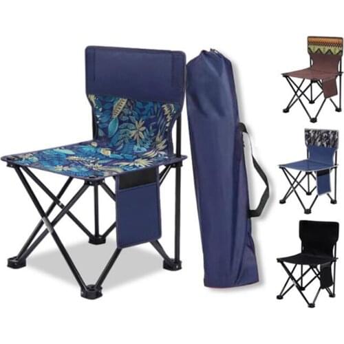 Portable Folding Camping Chair Outdoor Foldable Fishing Chair with Carry Bag Weight Capacity 150kg