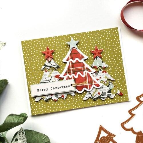 Christmas Tree Carbon Steel Embossing Etching Cutting Die DIY Scrapbook Photo Album Paper Card Embossing