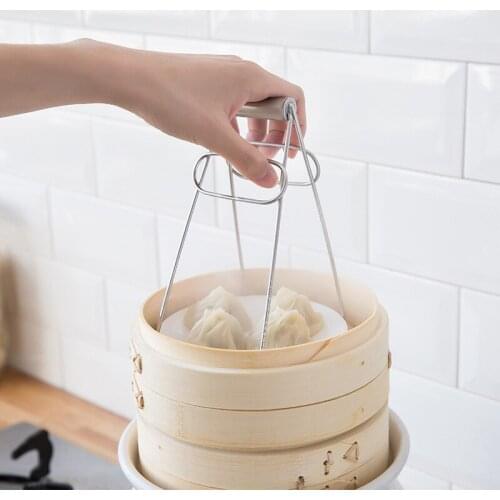 Stainless steel tray clamp Multi-function anti-scalding clip Chuck Take the bowl clip Casserole clip Creative kitchen gadget