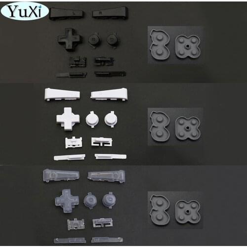 YuXi For Nintend GameBoy Silicone Rubber Pad Conductive Button For GBM L R A B D-Pad Keypad buttons