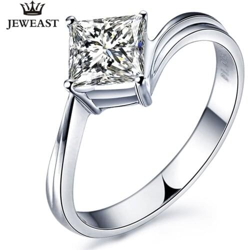 XZ Natural diamond 18K gold Pure Gold Ring Real 18K gold Solid Gold Ring Trendy Classic Party Fine Jewelry Hot Sell New 2019