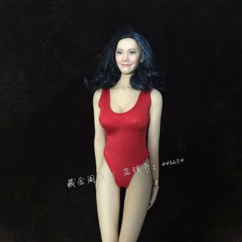 1:6th Red Neil mechanical age 2B sister Siamese underwear F12" Female Body Doll