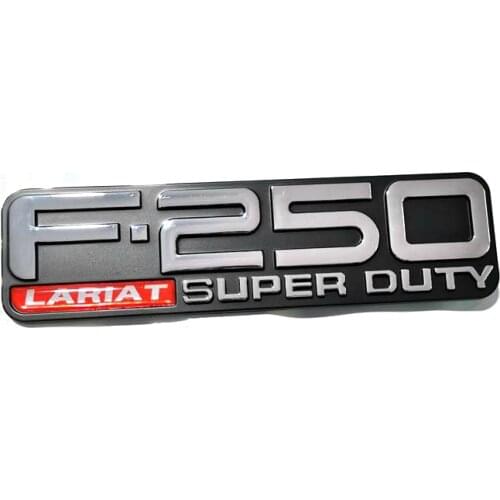 1PC/LOT FREE SHIPPING ABS F250 F-250 F250Lariat Super Duty Auto Emblem Badge Sticker Embleme