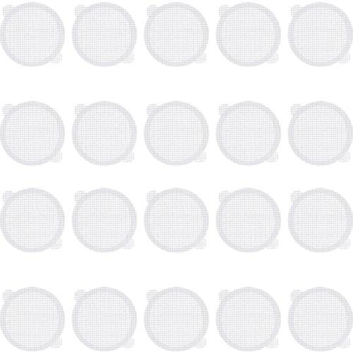 20Pcs Anti Clogging Filter Disposable Shower Drain Hair Catcher Mesh Stickers for Toilet Bathroom,White