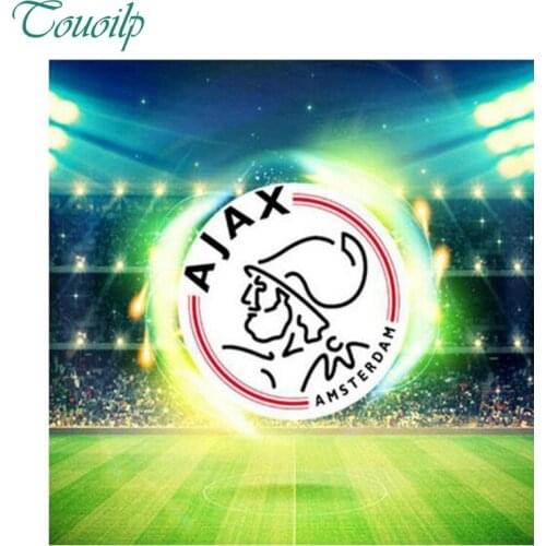 Ajax, diy diamond embroidery, football club logo, full spuare & round diamond painting, diamond cross stitch,mosaic, needlework