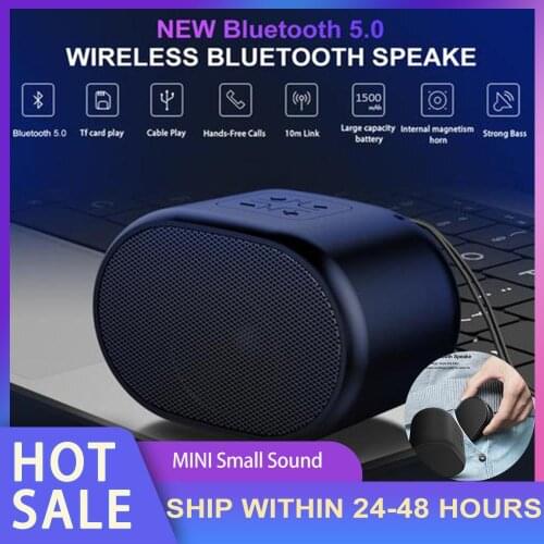 Wireless Bluetooth Speaker Mini Audio TWS Sub Woofer Speaker With TF Card HD Noise-canceling AUX MP3 Music Play Portable Speaker