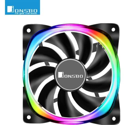 Jonsbo FR-701color 12cm Computer Case adressable 5V/3PIN PWM Fan 120mm Quiet CPU cooling fans motherboard