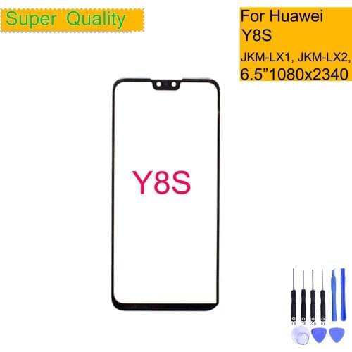 For Huawei Y8S JKM-LX1 JKM-LX2 JKM-LX3 Touch Screen Touch Panel Front Outer Glass Y8S 2020 LCD Glass Lens Replacement