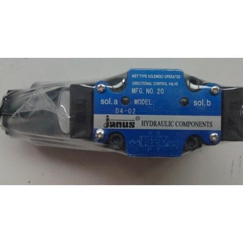 Janus Hydraulic valve WET TYPE SOLENOIO OPERATED DIRECNONAL CONTROL VALVE MADEL:D4-02-2B2-D2 HYDRAULIC COMPONENTS