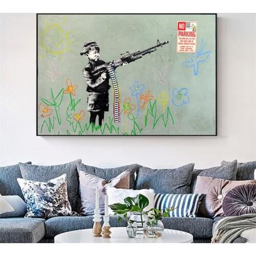 Graffiti Modern Wall Art Canvas Paintings Street Art Canvas Pictures Pop Art Posters And Prints For Living Room Wall Decoration