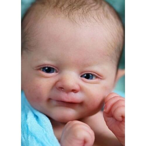 17inch Reborn Doll Kit Woodland Fairy Elf Flynn Soft Cloth Body with arms legs and Eyes Unpainted Unfinished Doll Parts