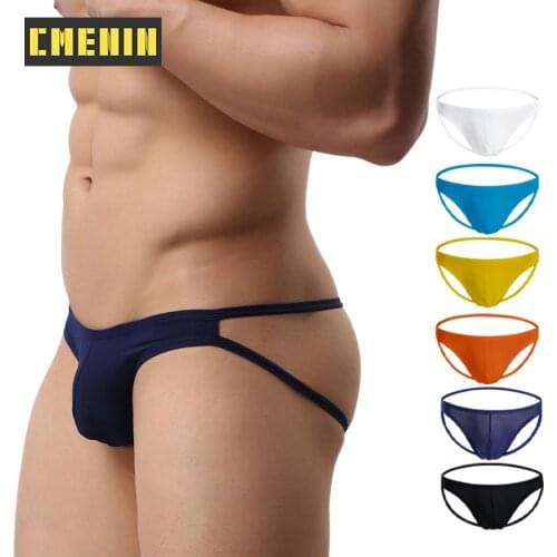 CMENIN ADANNU New Nylon Underwear Men Thong Men Jockstraps Breathable Underpants G String men Pouch Underwear Freegun AD7106