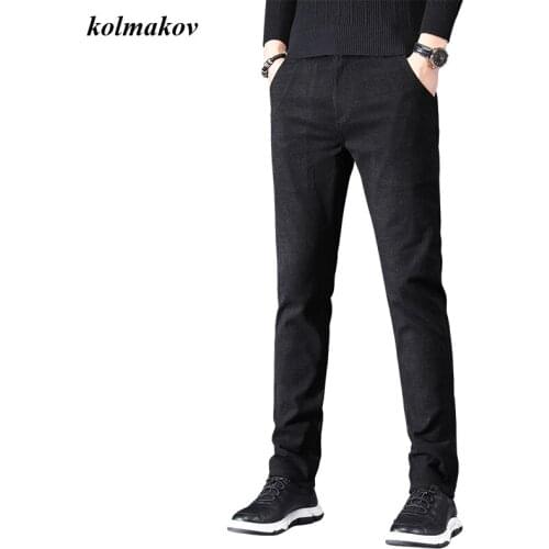 New Arrival Style Men Boutique Leisure Pants Fashion Casual High Quality Solid Cotton Mens Silm Pencil Pants Trousers 28-38