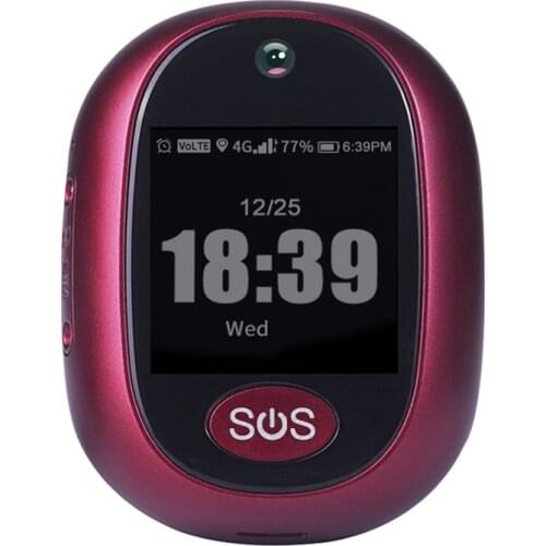 RF-V45 4G Personal GPS Tracker Pendent One-Key SOS Anti-Loss Locator for Elder Children GPS Free APP Platform