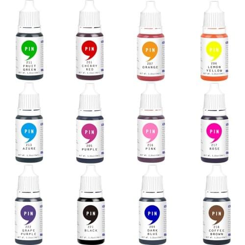 12PCS Edible Cream Dyes 12-Colors 10ML Food Colors Pigments For Pastry Macaron Confectioner Fondant DIY Baking Dye